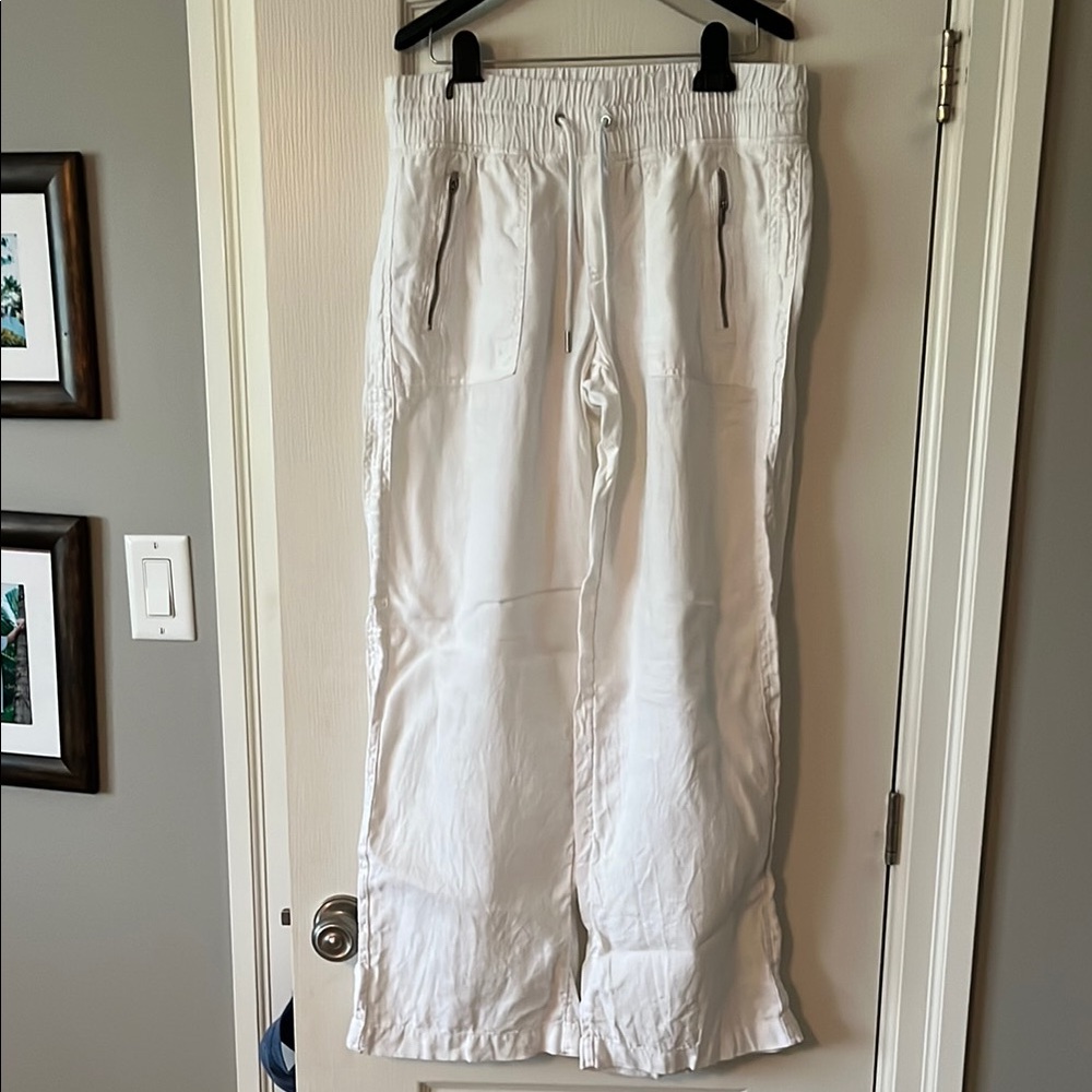 Women’s White Linen Pants